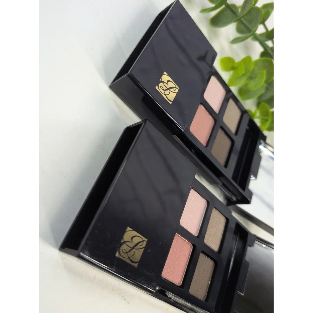VTG NEW LOT 2😍Estee Lauder Signature Pure Color Eyeshadow Quad 03 Smoky Pink